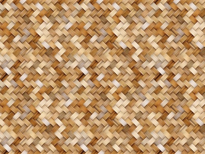 Vinyl | Vloerkleed vinyl | Bamboe | 95x95 cm