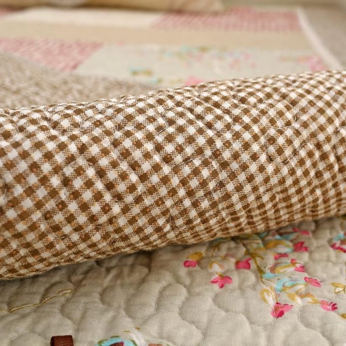 Vier Seizoenen Koreaanse Echte Patchwork Stof Strik Sofakussen Eenvoudig Antislip Combinatie Sofa Zitkussen met Golfrand 40*60 gray