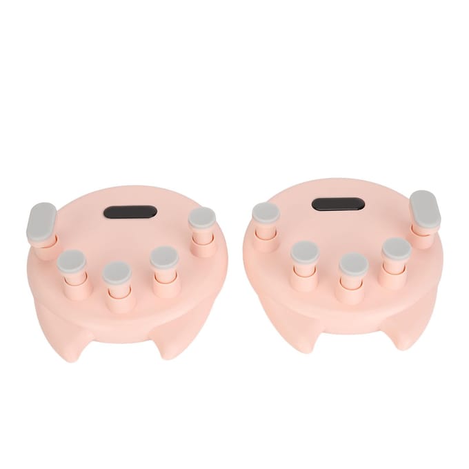 2 STUKS Piano Vingertrainer ABS en Siliconen Compact Piano Vinger Druktool voor Thuis white
