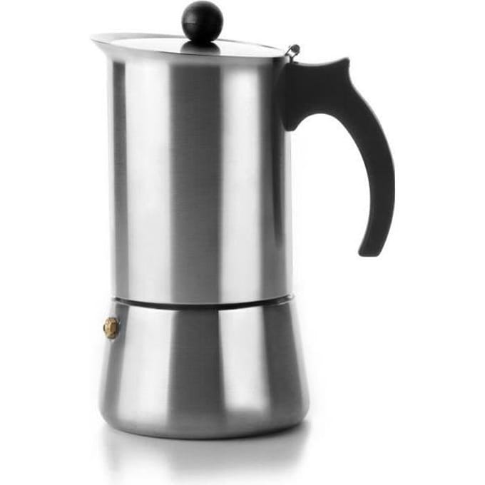 Cafetière à Expresso - IBILI - Indubasic - 4 Tasses - 185 ml - Acier Inoxydable
