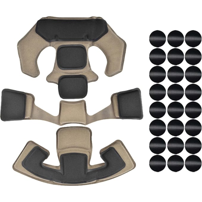 Memory Foam Helmpads Beschermende kussenmat Vervanging voor Team Wendy Helmaccessoires lichtbruin