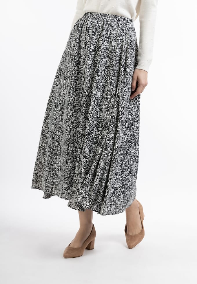 Dreimaster Maxi rok Dames zwart wit
