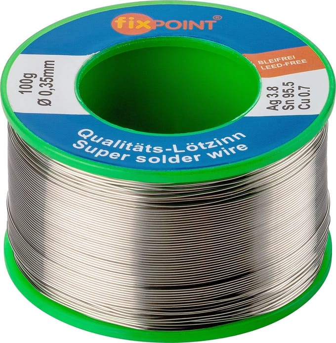 Goobay Professioneel loodvrij soldeertin, ø 0,35 mm, 100 g, bulkverpakking