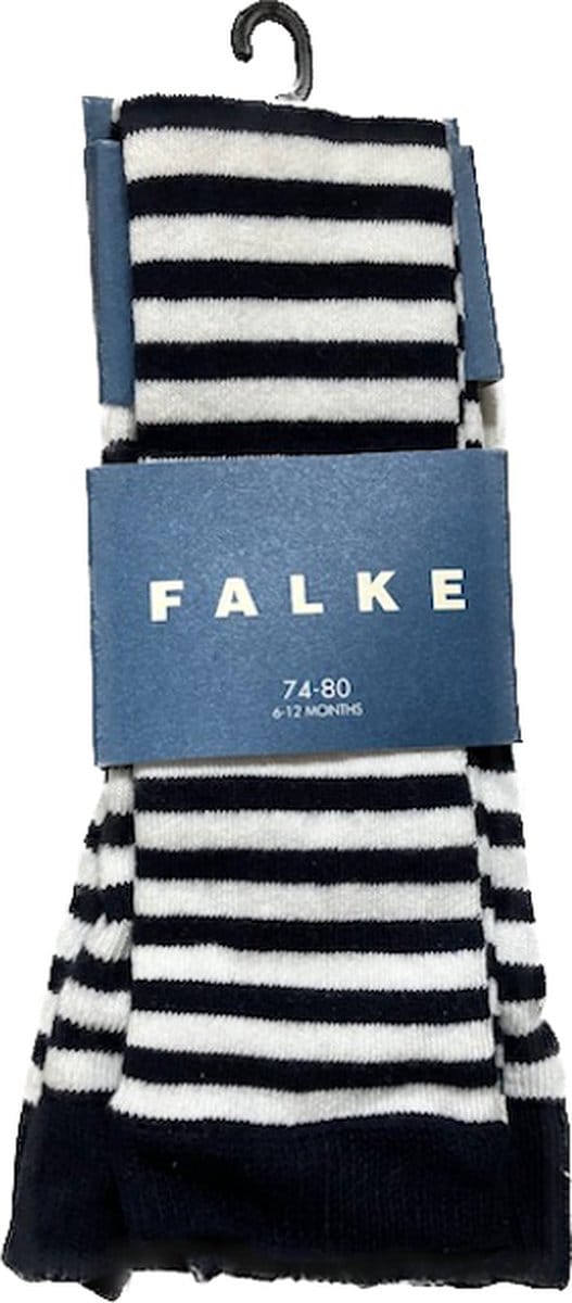 Falke baby legging stripe maat 74/80 navy