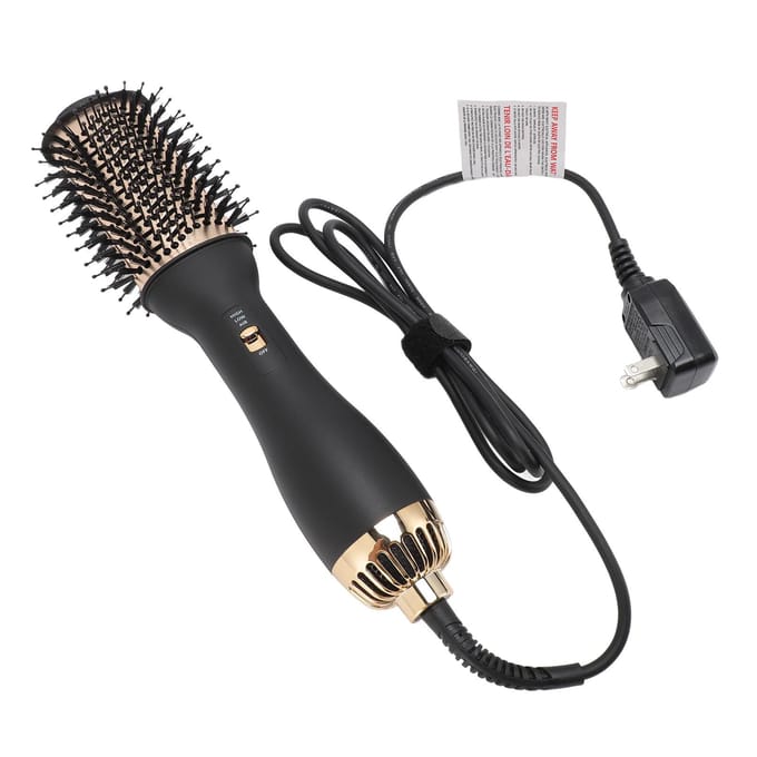 Haardroger en Styler Multifunctionele Stijltang Krulborstel US PLUG gray