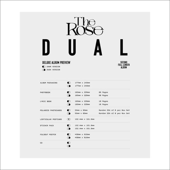 De Roos - DUAL (Luxe Boxalbum) Dusk Ver. black