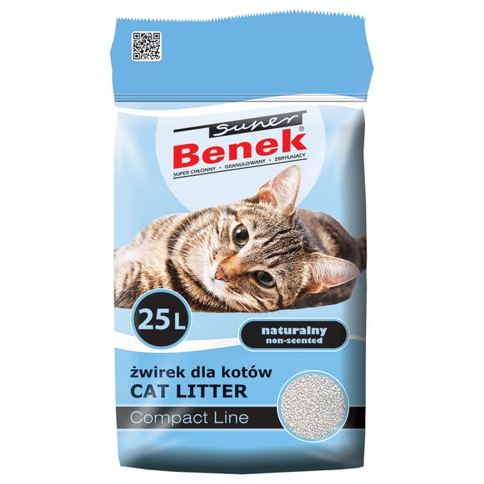 Certech Super Benek Compact Natural Active 25L (20 kg)