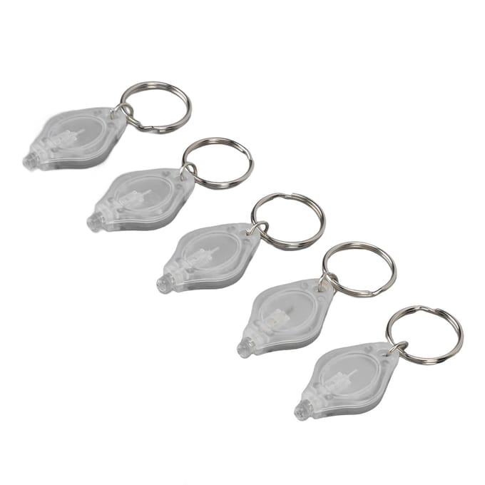 5 STUKS Mini LED Sleutelhanger Zaklamp Draagbare Sleutelhanger Zaklamp voor Sieraden Detectie Wit Licht blue