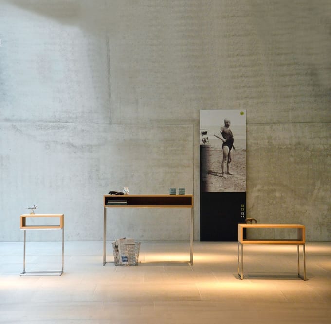 Jan Kurtz - Dina consoletafel - zwart - wit