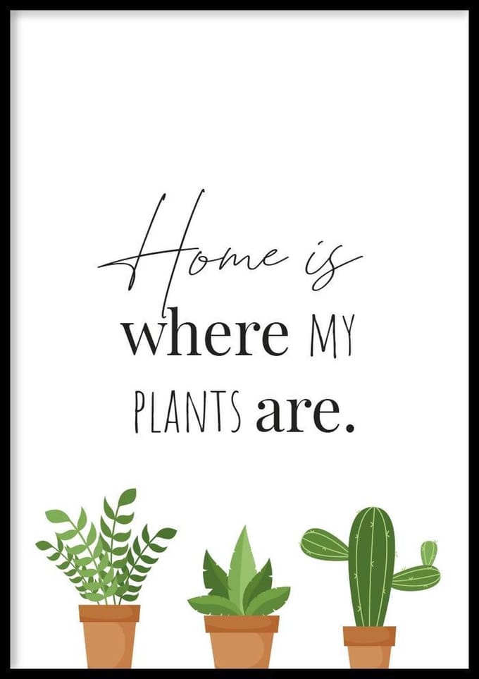 Poster Plants - 30x40 cm - Home poster - WALLLL
