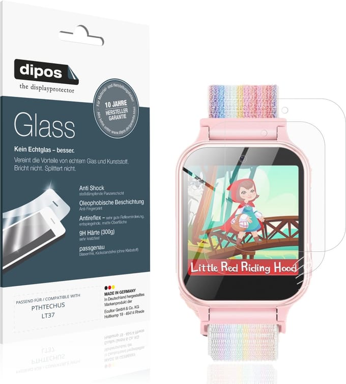 dipos – 2x Matte Pantserfolie geschikt voor PTHTECHUS LT37 | 9H Screenprotector
