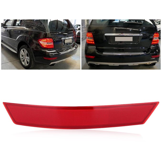 Auto Achterbumper Reflector Past voor Mercedes Benz W164 ML320 ML500 ML350(Links ) brown