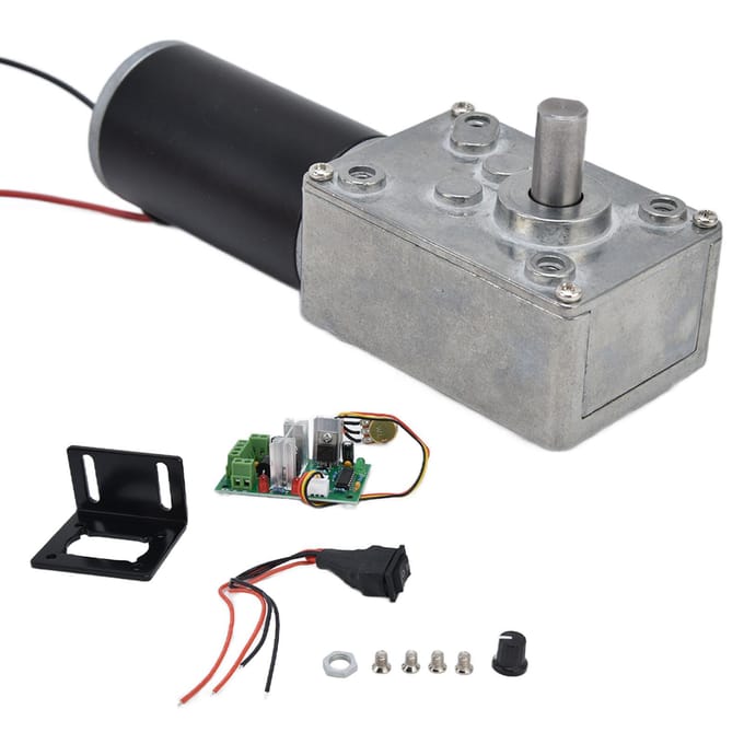 DC12V Motor met Vertanding Turbo Worm Snelheidsreductie Machineaccessoires met 8mm As