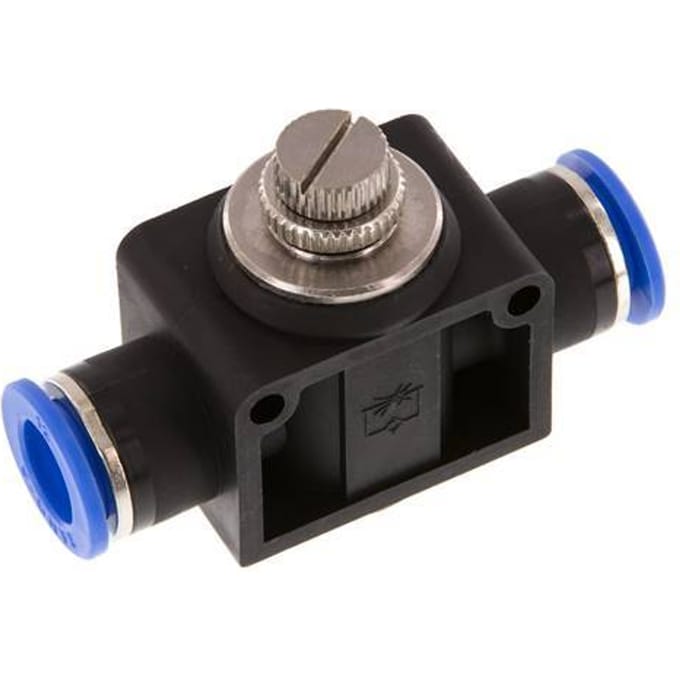 Recht Regelventiel 12 mm Messing/Nylon
