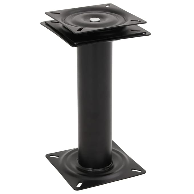 vidaXL - Bootstoelpoot - met - 360° - draaiplateau - staal