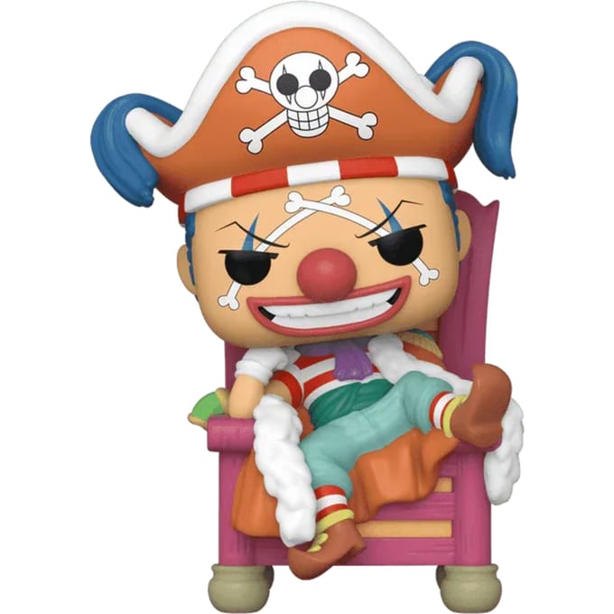 Funko Pop! Animation: One Piece - Buggy the Clown (On Throne) #1740 [2024 Summer Convention Exclusive]
