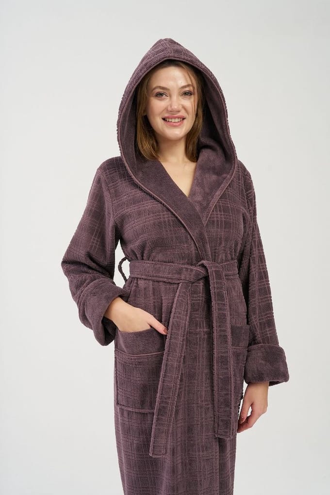 Dames Badjas Roza / Paars / maat M