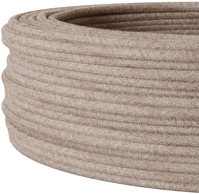 Flexibele elektrische installatiekabel textiel omvlochten 3 x 1.5 mm²