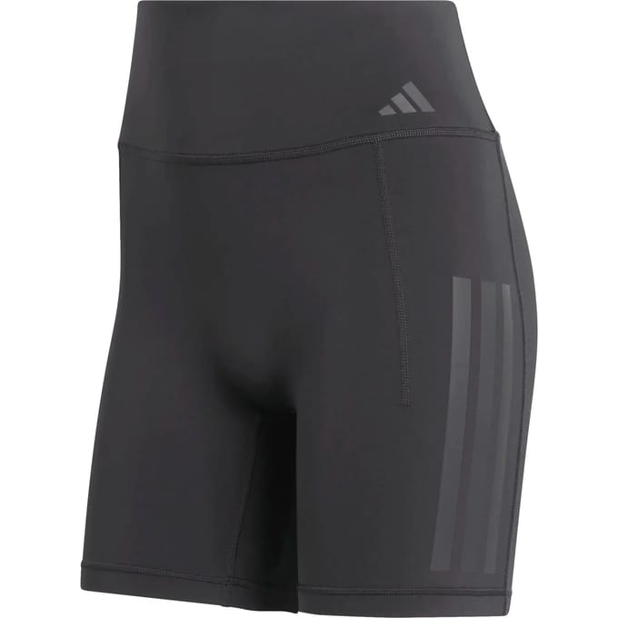 Adidas Optime Workout 3 Stripes 7´´ Korte Leggings Zwart XS Vrouw