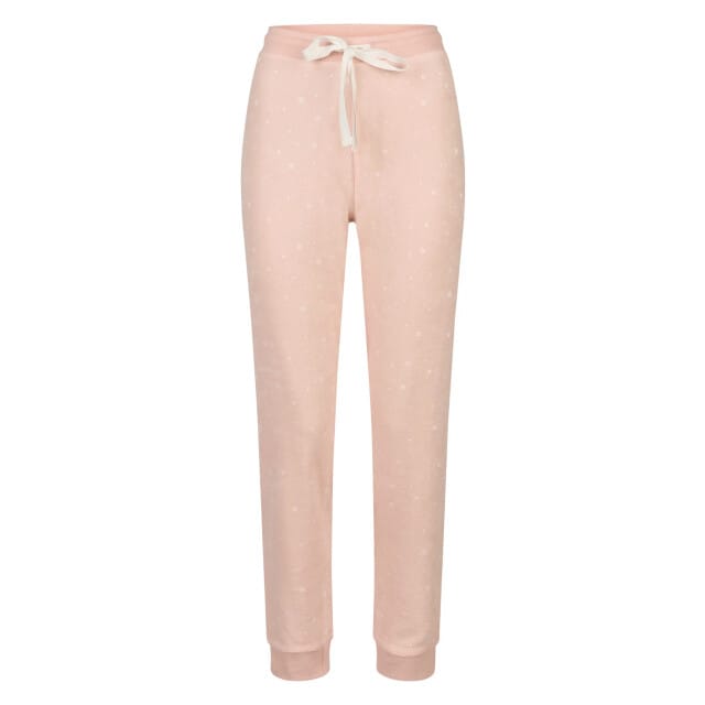 By Louise Dames Winter Pyjama Set Lang Badstof Roze Gestreept - Maat M