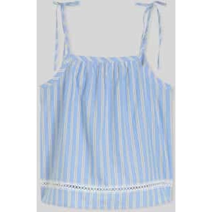 loose fit blousetop van puur katoen