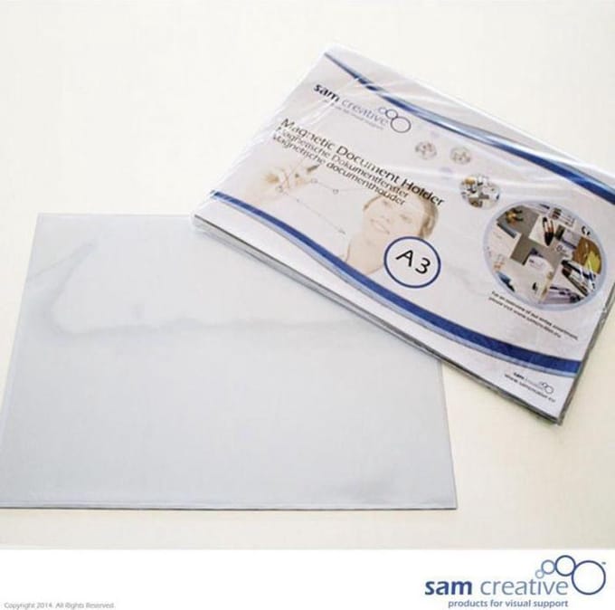 Sam Creative Whiteboard Magneetvenster - A4 - Transparant - set 5 stuks