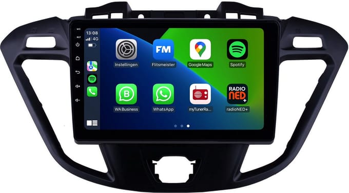 Carplay autoradio voor Ford Transit Custom | 2013 t/m 2018 | Android 13 | Draadloos Apple Carplay & Android auto | 2GB + 32GB | 8-Core processor | Davilon | 2025 model | 2013 2014 2015 2016 2017 2018 | Bluetooth & Wifi
