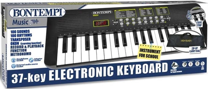 Bontempi elektronisch keyboard 37 toetsen - muziek speelgoed voor kinderen.