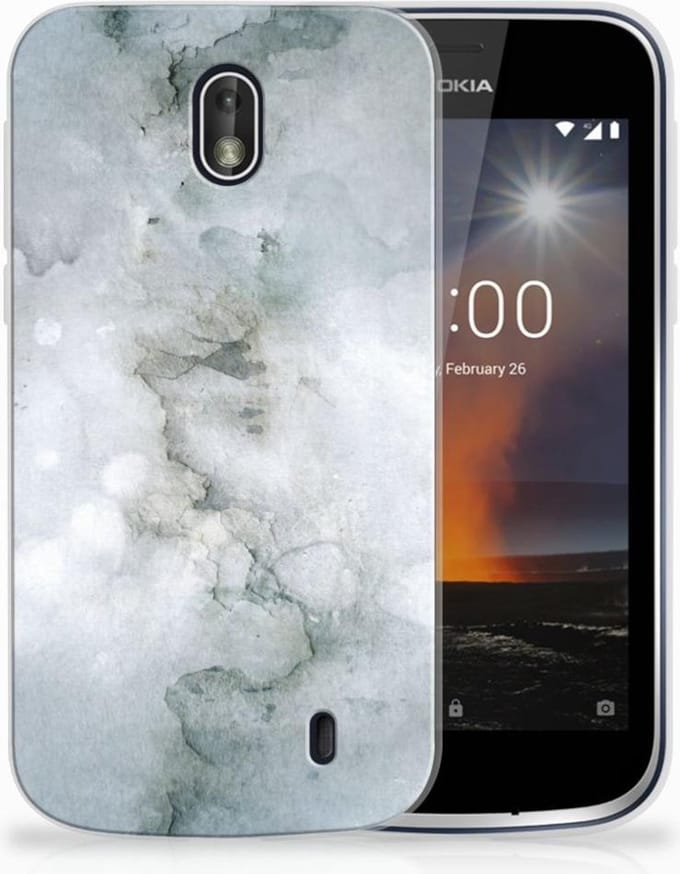 Hoesje maken Nokia 1 Painting Grey