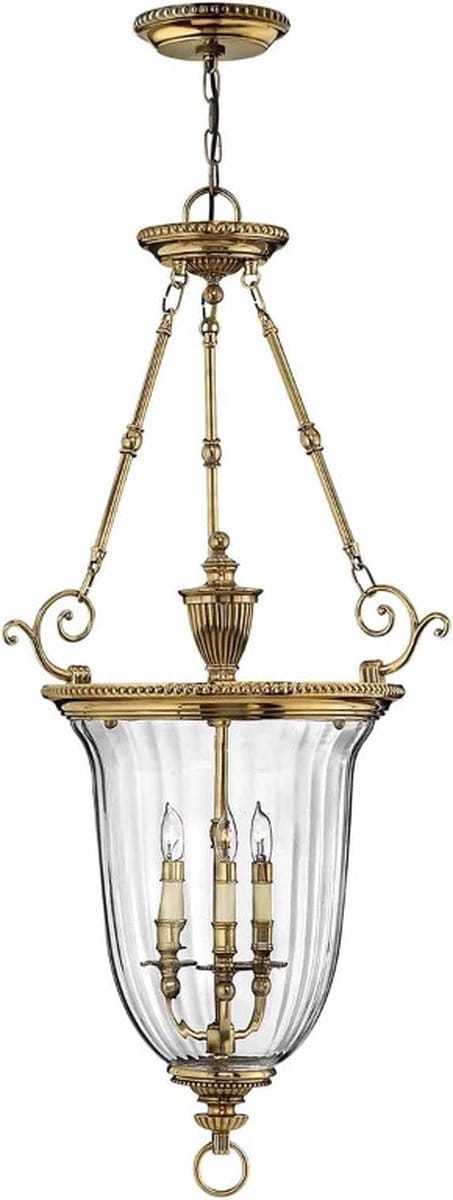 Hinkley LED Hanglamp Cambridge | 3X E14 Max 60W | Dimbaar | Burnished Brass