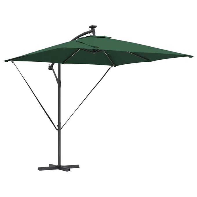 vidaXL Parasol Groen 249 x 249 x 250 cm Polyester en Aluminium