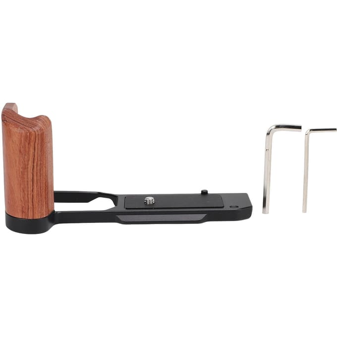 Verticale Snelkoppelingsplaat L Beugel Handgreep Houder voor Z F Camera met 1/4 Inch Schroefgat zwart