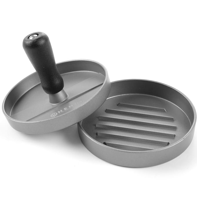 HENDI Hamburgerpers – Aluminium – Anti-aanbaklaag – Ø115 mm