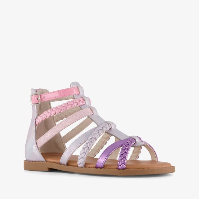 Blue Box meisjes sandalen metallic roze paars - Maat 24