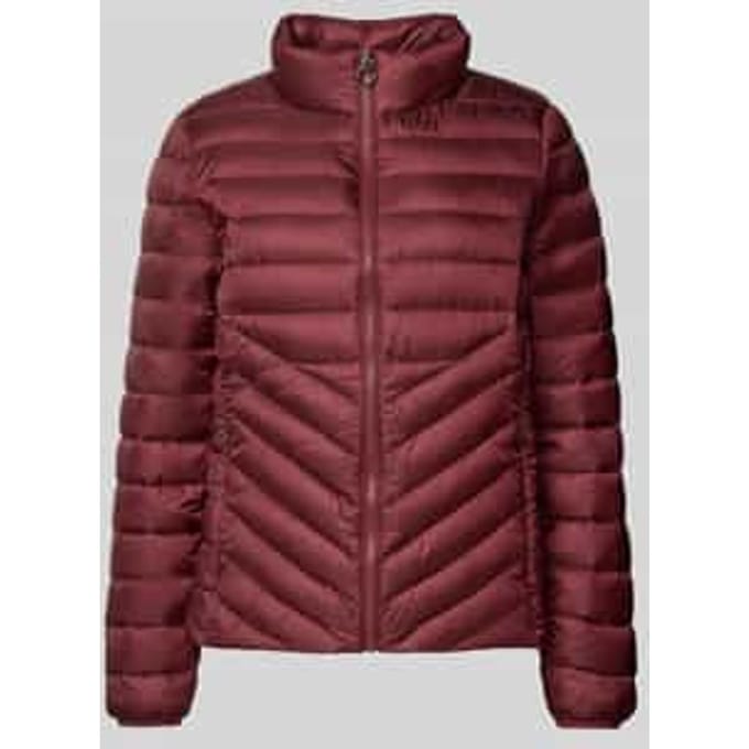Slim fit gewatteerd jack met opstaande kraag