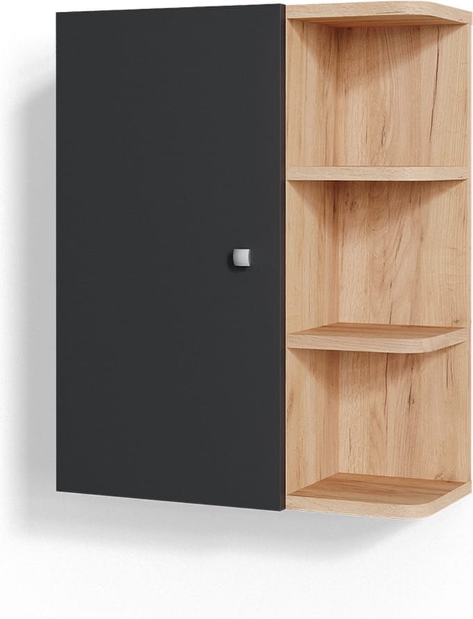 Vicco Fynn Badkamerkast – 47.2 x 59.2 cm Antraciet