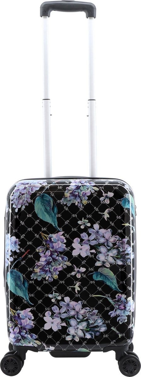 ELLE Floret Harde Handbagage Koffer 55 cm - Small - Zwart - Zwart / Small