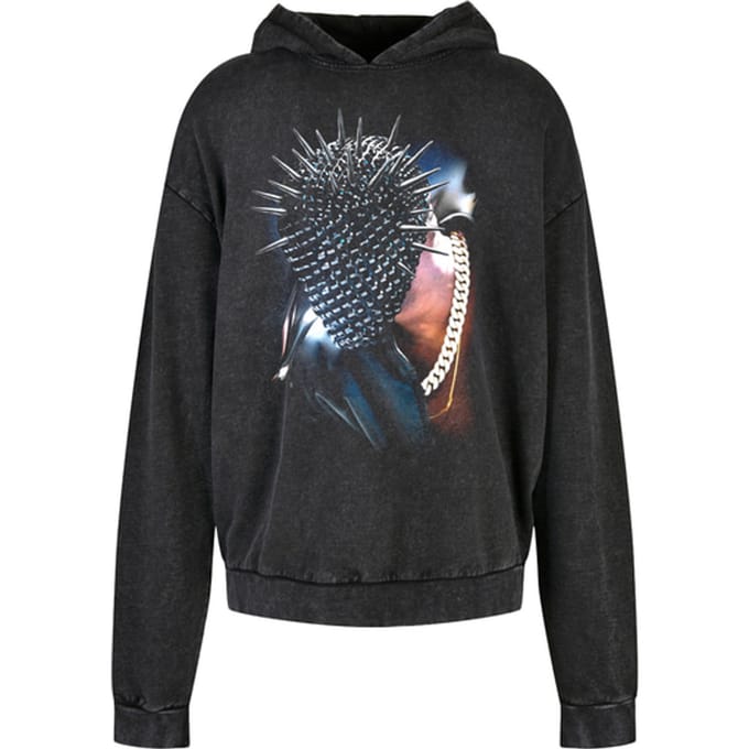 Mister Tee - Thorned Mask Oversize Hoodie/trui - M - Zwart