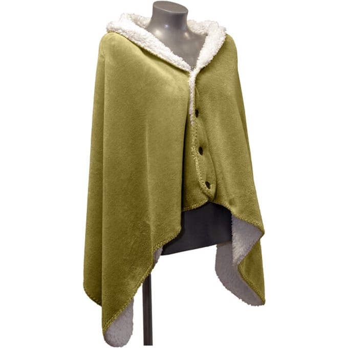 Unique Living - Omslagplaid Coby 75x150cm - Moss Green