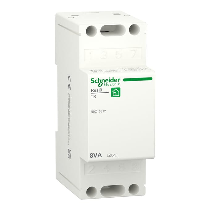 Schneider Electric Resi9 8-12VAC Veiligheidstransformator - R9C15812