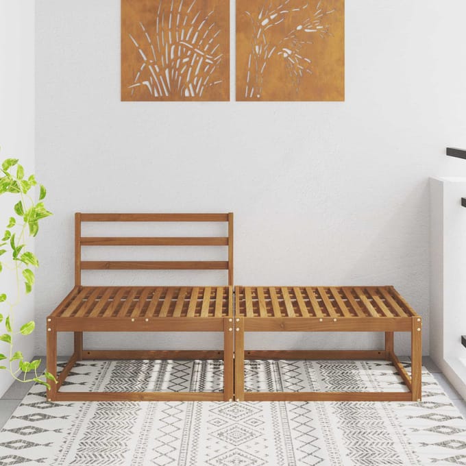 vidaXL - Sectie - Sofa - Eenheden - 2 - Stuk - Naturel