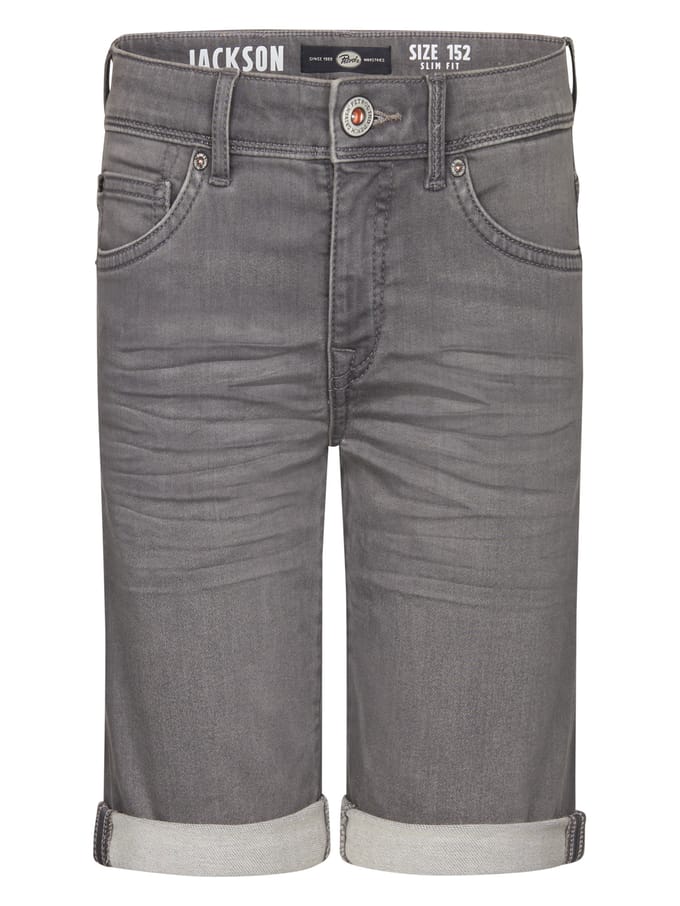 Petrol Industries - Jongens Jackson Stretch Denim Short Valencia - Grijs