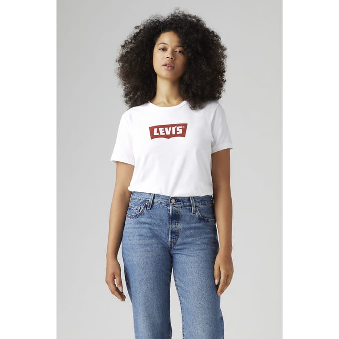 Levi's Graphic Iconic Tee Vintage Bw W/co White Taglia: M | Maglie Sportivi Outlet | Donna | Bianco