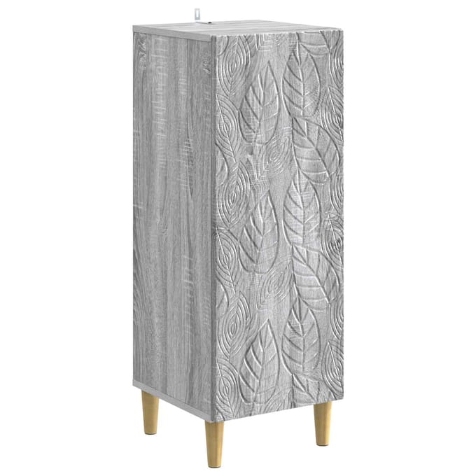 vidaXL - Dressoir - Grijs - Sonoma - 33 - x - 34,5 - x - 90 - cm - Bewerkt - hout