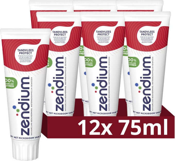 Zendium Tandpasta - Tandvlees Protect - 12 x 75 ml - Voordeelverpakking