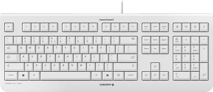 CHERRY KC 1000 - Toetsenbord - QWERTY - VS - lichtgrijs