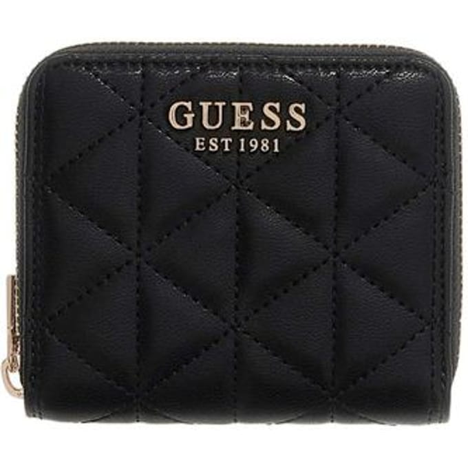 GUESS portemonnee Paisleigh SLG Small Zip Around Wallet Black zwart