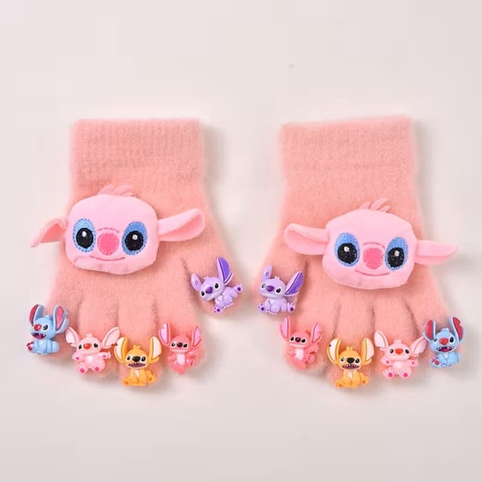 Angel handschoenen - Stitch - pluche - 14 x 6.5 cm