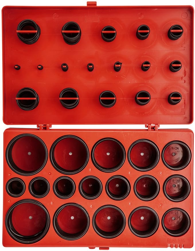 NEO Serie - Rubber O-Ringen Set - 419 Stuks - NBR Rubber - 1.5-3.5 mm