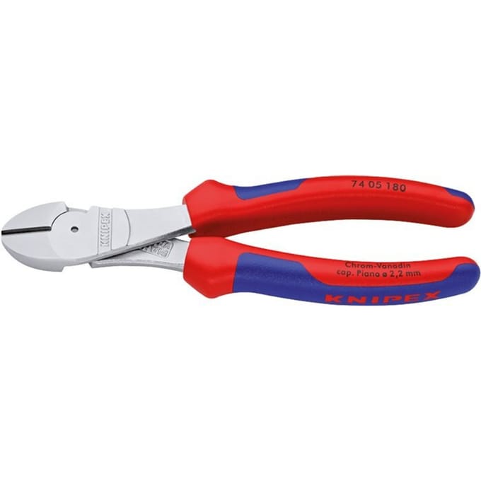 Knipex Krachtzijkniptang 180mm 2-Componenten Handgrepen